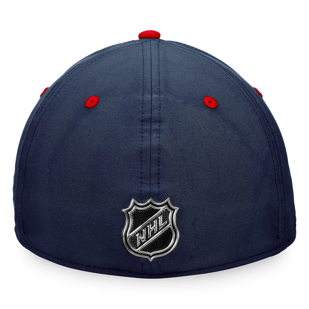 Casquette Flex authentique Pro Rink Fanatics pour hommes, bleu marine, Washington Capitals