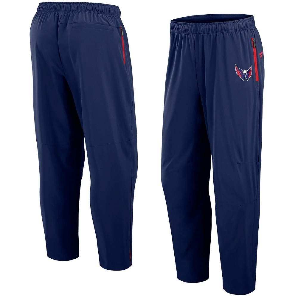 Pantalon de patinoire authentique Fanatics Navy Washington Capitals pour homme