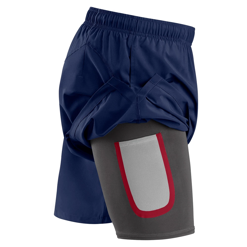 Short de patinoire authentique Pro Rink Fanatics pour hommes, bleu marine, Washington Capitals