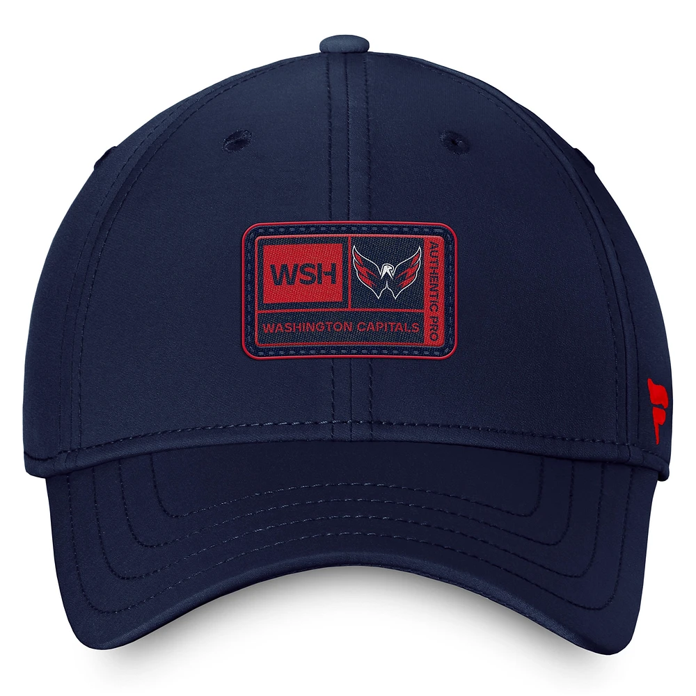 Men's Fanatics  Navy Washington Capitals Authentic Pro Training Camp Flex Hat