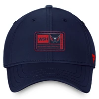 Casquette Flex authentique Pro Training Camp des Washington Capitals Fanatics pour hommes, bleu marine