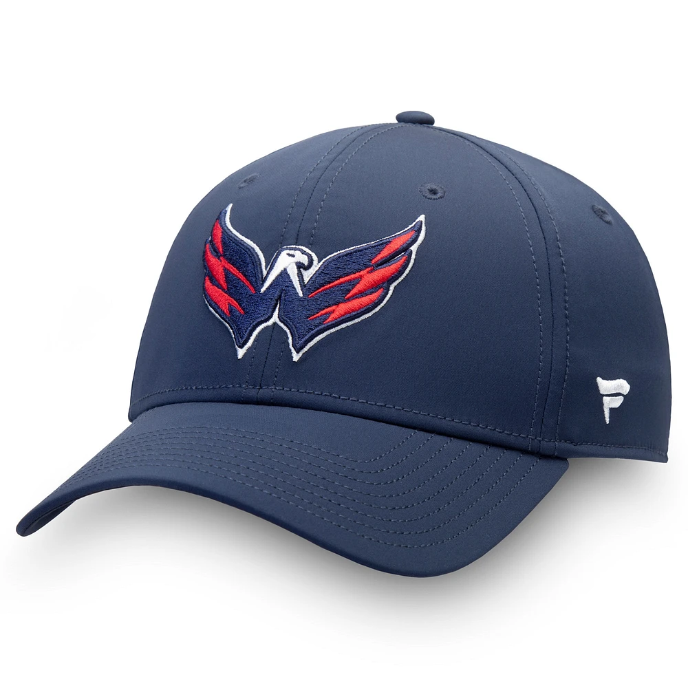 Casquette Fanatics Navy Washington Capitals Core Elevated Speed ​​Flex pour hommes