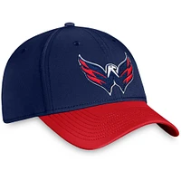 Casquette flexible avec logo principal Fanatics pour hommes, bleu marine, Washington Capitals Core