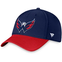 Casquette flexible avec logo principal Fanatics pour hommes, bleu marine, Washington Capitals Core