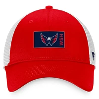 Men's Fanatics Red/White Washington Capitals Authentic Pro Rink Trucker Snapback Hat