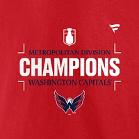 Men's Fanatics  Red Washington Capitals 2025 Metropolitan Division Champions T-Shirt