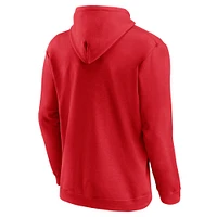 Men's Fanatics Red Washington Capitals 2025 Stanley Cup Playoffs Breakout Fleece Pullover Hoodie