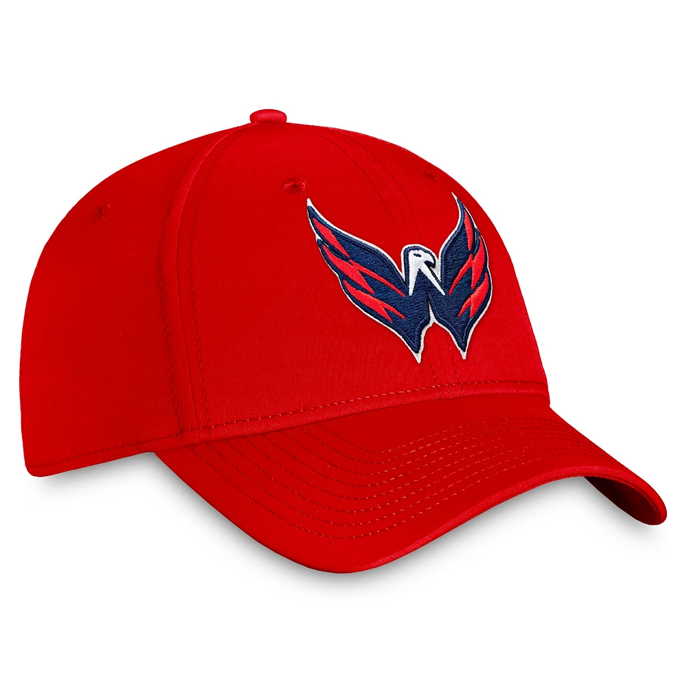 Men's Fanatics Red Washington Capitals Core Primary Logo Flex Hat