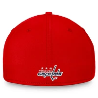 Casquette Fanatics pour homme avec logo principal rouge des Washington Capitals