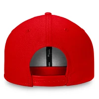 Casquette Snapback à logo principal rouge Washington Capitals Fanatics pour hommes