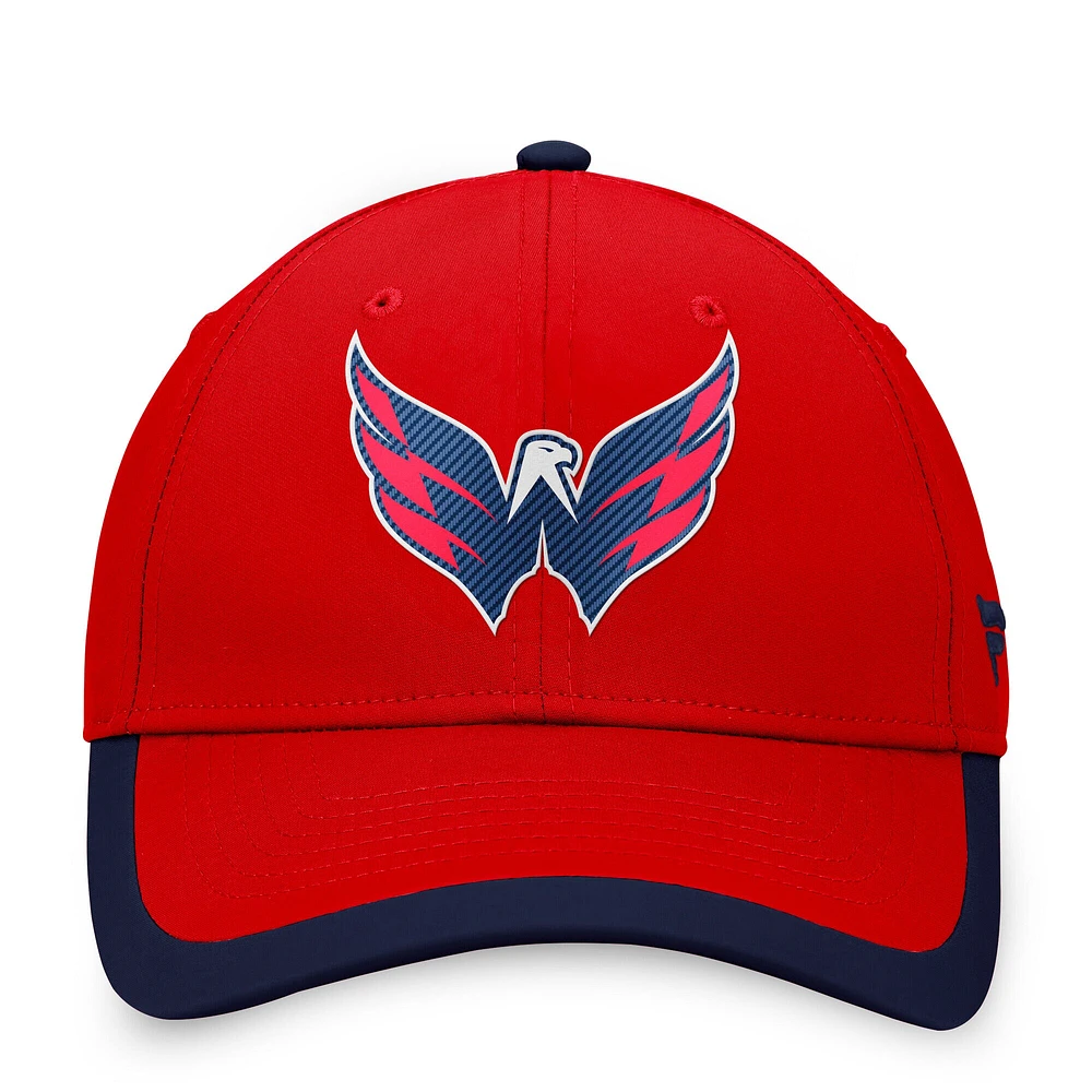 Casquette ajustable pour homme Fanatics Red Washington Capitals Defender
