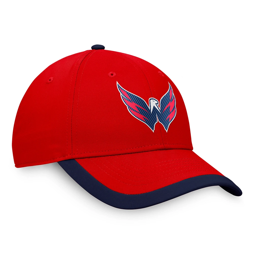 Casquette ajustable pour homme Fanatics Red Washington Capitals Defender