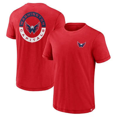 T-shirt rouge Fanatics High Stick des Capitals de Washington pour hommes