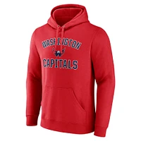 Men's Fanatics Red Washington Capitals Victory Arch Pullover Hoodie