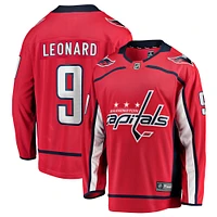 Men's Fanatics Ryan Leonard Red Washington Capitals Home Breakaway Jersey
