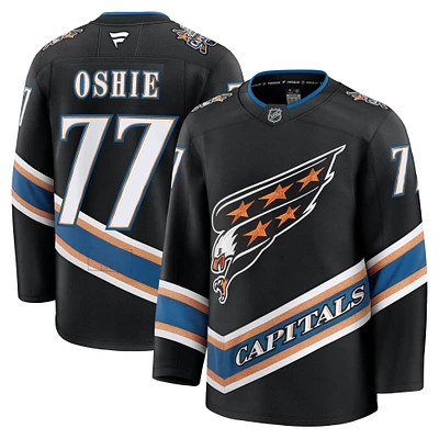 Maillot de qualité supérieure pour homme Fanatics TJ Oshie Black Washington Capitals Alternate 50th Anniversary