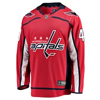 Fanatics pour hommes Tom Wilson rouge Washington Capitals Home Premier Breakaway Player - Maillot