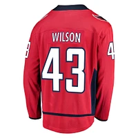 Fanatics pour hommes Tom Wilson rouge Washington Capitals Home Premier Breakaway Player - Maillot