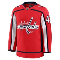 Maillot de qualité supérieure à domicile rouge Tom Wilson des Washington Capitals Fanatics pour hommes