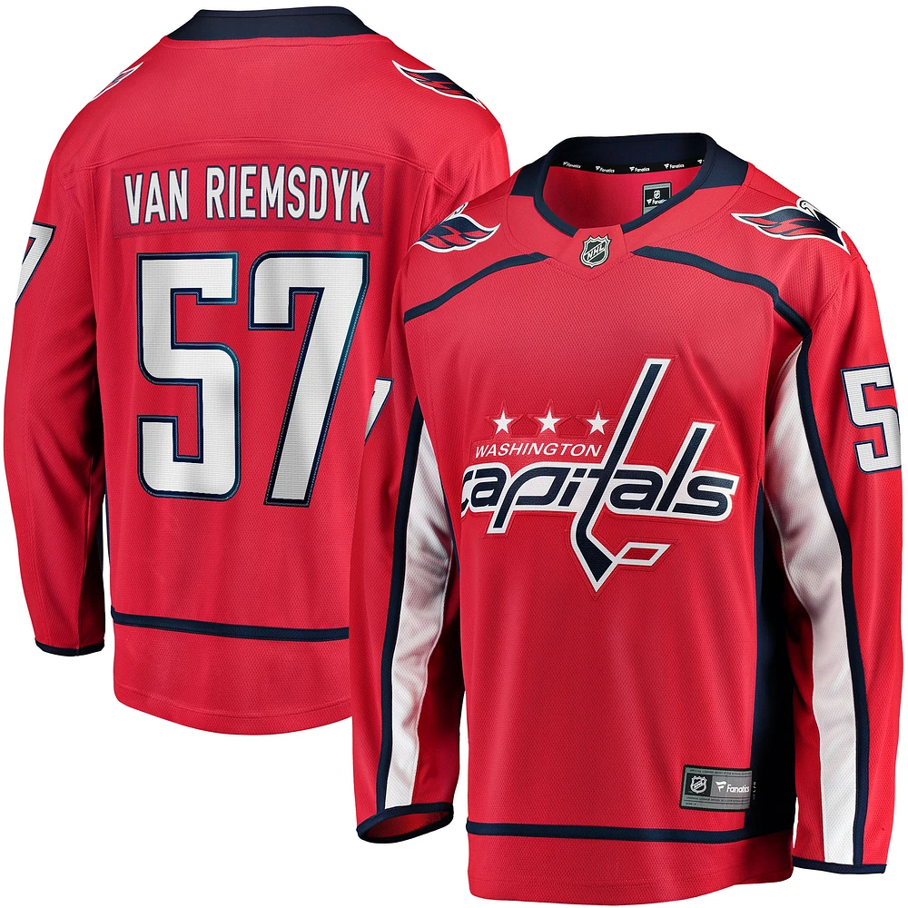 Men's Fanatics Trevor van Riemsdyk Red Washington Capitals Home Breakaway Jersey