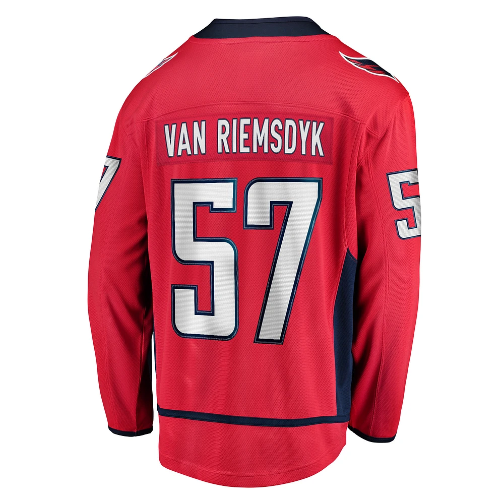 Men's Fanatics Trevor van Riemsdyk Red Washington Capitals Home Breakaway Jersey