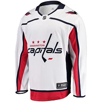 Maillot Breakaway Away blanc Fanatics pour hommes des Capitals de Washington