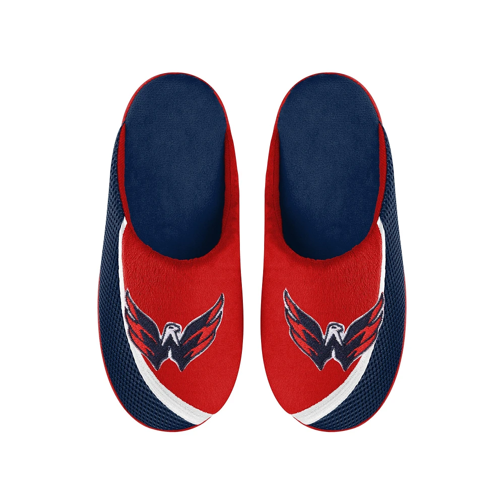 Chaussons FOCO Washington Capitals Big Logo Color Edge pour hommes