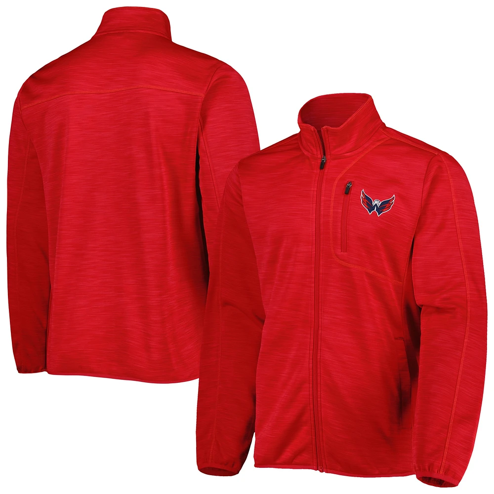 Men's G-III Sports by Carl Banks Red Washington Capitals Closer Transitional Full-Zip Jacket