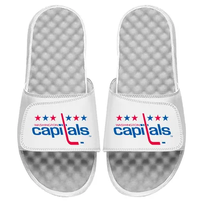 Washington Capitals ISlide Vintage Logo Slide Sandals - White