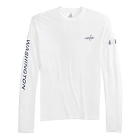 Men's johnnie-O White Washington Capitals Adam Long Sleeve T-Shirt