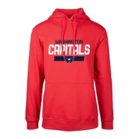 Levelwear pour hommes Alexander Ovechkin Rouge Washington Capitals Podium Nom et numéro Pull à capuche