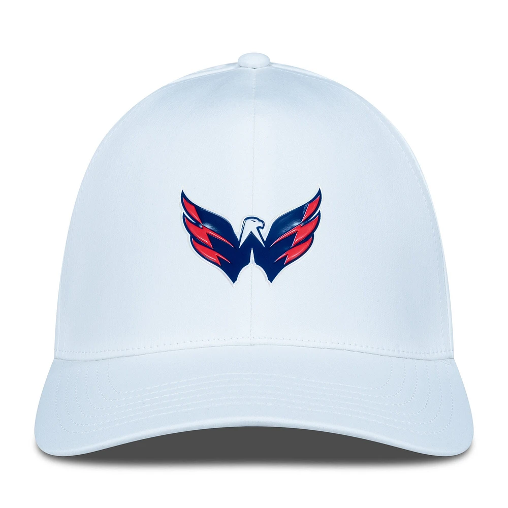 Casquette Zeta Insignia Core Flex blanche pour homme de Levelwear des Capitals Washington