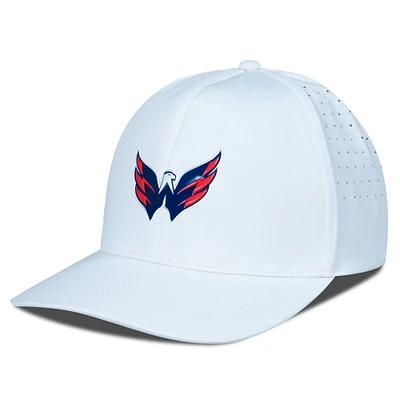 Casquette Zeta Insignia Core Flex blanche pour homme de Levelwear des Capitals Washington