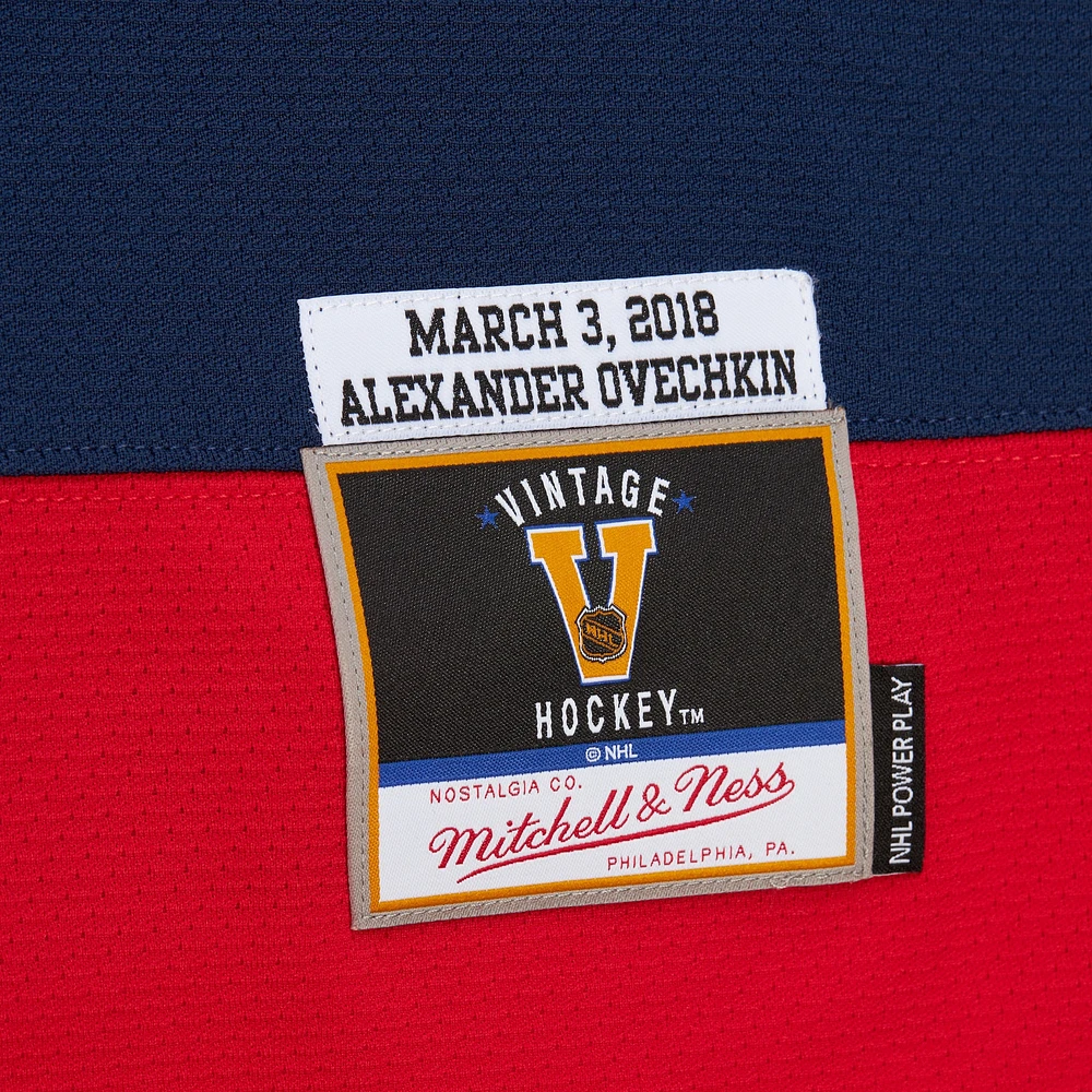 Men's Mitchell & Ness Alexander Ovechkin Navy Washington Capitals Power Play Jersey