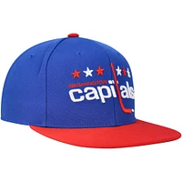 Casquette Snapback Core Team Ground 2.0 Mitchell & Ness pour homme des Capitals de Washington, bleu