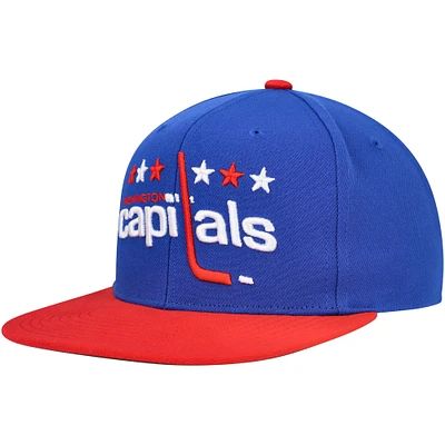 Casquette Snapback Core Team Ground 2.0 Mitchell & Ness pour homme des Capitals de Washington, bleu