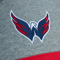 Sweat à capuche Mitchell & Ness pour hommes, bleu marine/gris, entraîneur-chef des Capitals de Washington