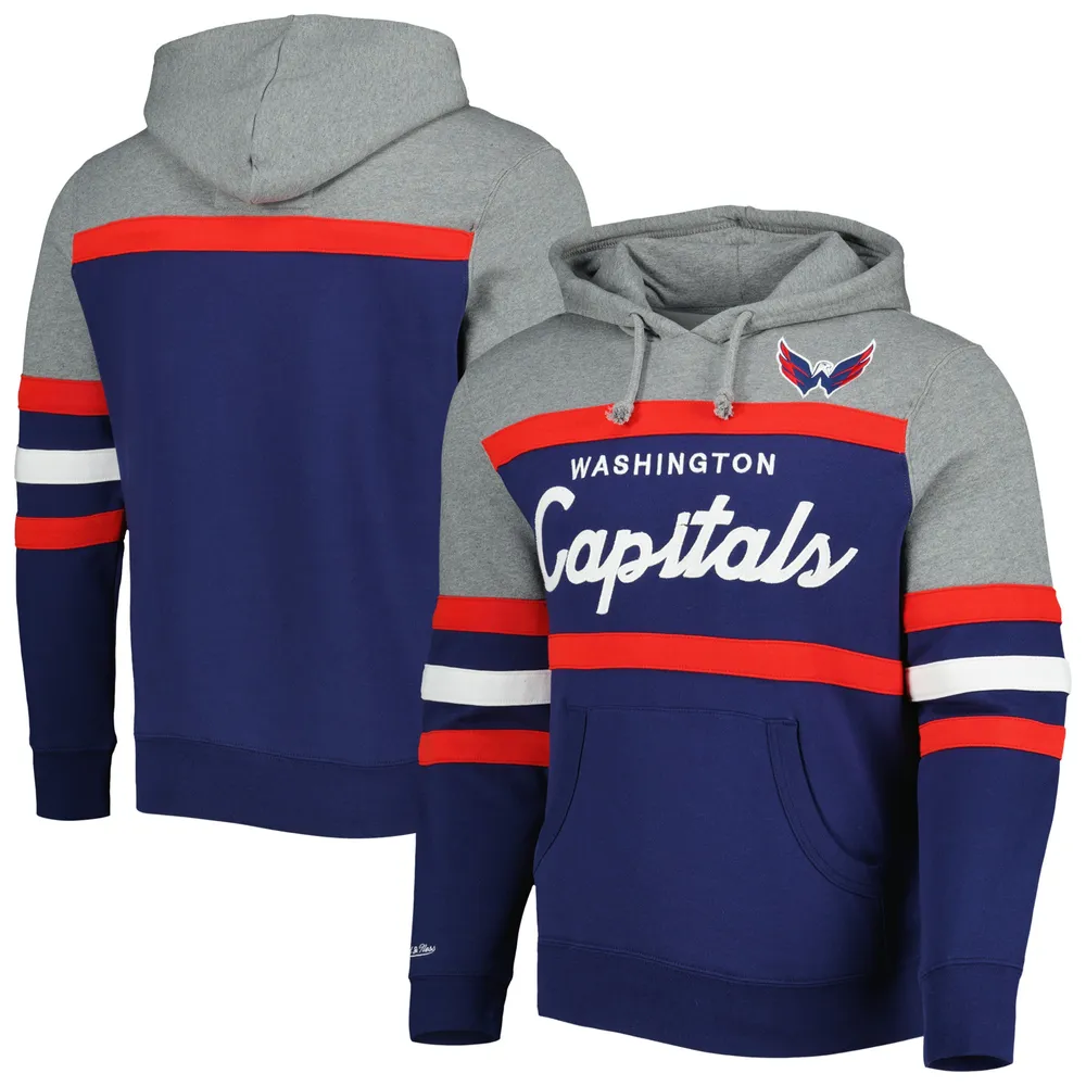 Mitchell & Ness Washington Capitals Long Sleeve Pullover Shirt Mens Sz  XL
