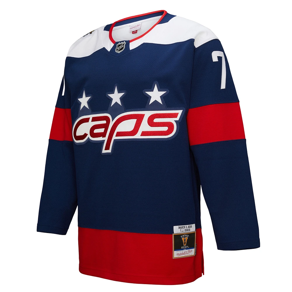 Men's Mitchell & Ness TJ Oshie Navy Washington Capitals Power Play Jersey