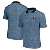 Polo raglan stratégique MSX by Michael Strahan pour hommes, bleu marine, Washington Capitals