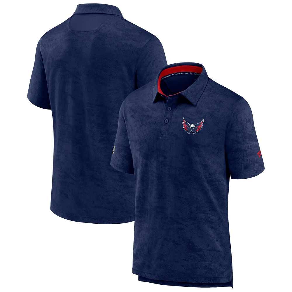 Men's Navy Washington Capitals Authentic Pro Rink Polo