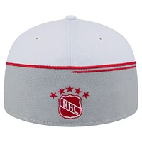 Men's New Era Gray/White Washington Capitals Vintage Color Dip 59FIFTY Fitted Hat