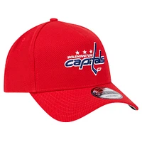 Men's New Era  Red Washington Capitals Core A-Frame 9FORTY Adjustable Hat