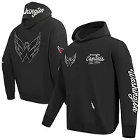 Sweat à capuche noir Pro Standard pour homme Washington Capitals Paint the City