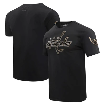 T-shirt noir Pro Standard avec le mot-symbole des Capitals de Washington pour hommes