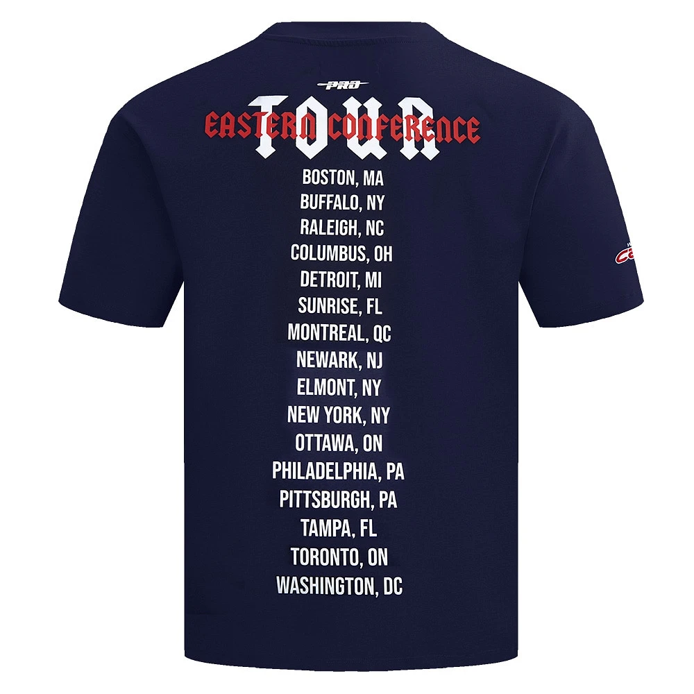 T-shirt Pro Standard pour hommes, bleu marine, Washington Capitals City Tour