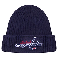 Bonnet en tricot à revers classique Pro Standard Navy Washington Capitals pour hommes