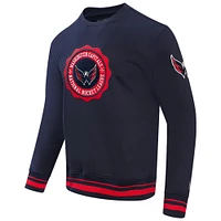 Sweat-shirt Pro Standard pour hommes, bleu marine, emblème avec écusson des Capitals de Washington