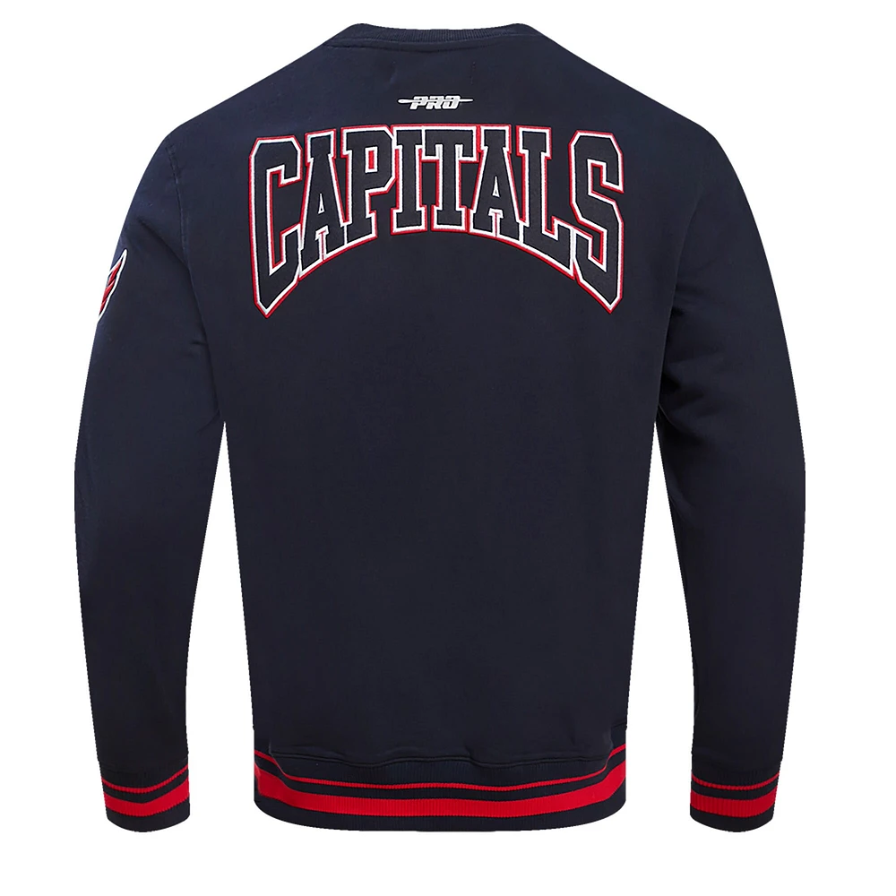 Sweat-shirt Pro Standard pour hommes, bleu marine, emblème avec écusson des Capitals de Washington