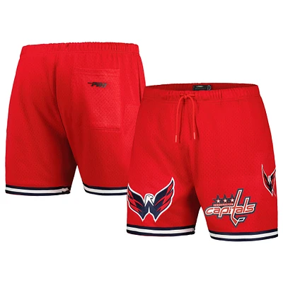 Short en maille classique Pro Standard rouge des Capitals de Washington pour hommes